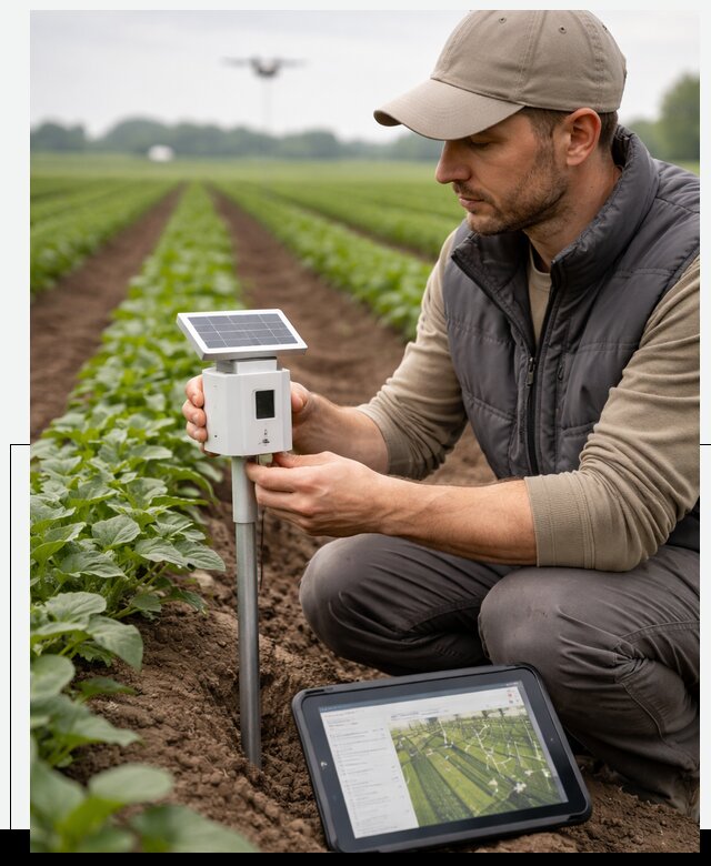 IoT мониторинг сельскохозяйственных полей и контроля в Калуге