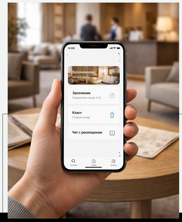 Мобильное приложение для гостей отеля в Калуге, управление сервисом